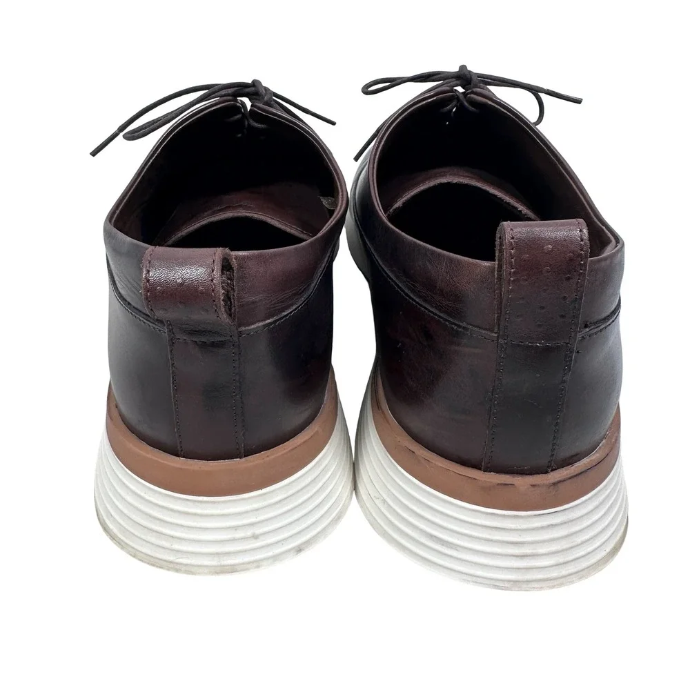 Wolf & Shepherd Crossover Derby Shoes Mens 12.5 Brown Leather Made‎ in Portugal